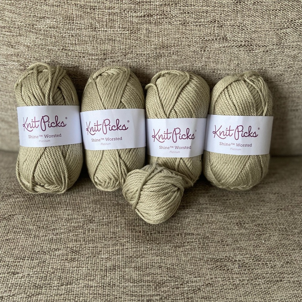 Knit Picks Shine Worsted Yarn Lot of 4+